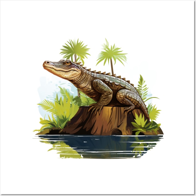 Caiman Wall Art by zooleisurelife